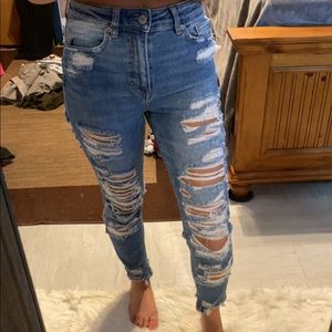 american eagle mom jeans